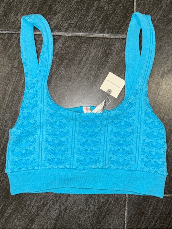 Anthropologie Other - LyreBird Textured Seamless Longline Blue Tank